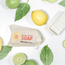 Load image into Gallery viewer, Cool Citrus Basil Goat Milk Soap
