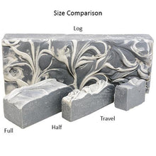 Load image into Gallery viewer, Half Bar - Activated Bamboo Charcoal Goat Milk Soap
